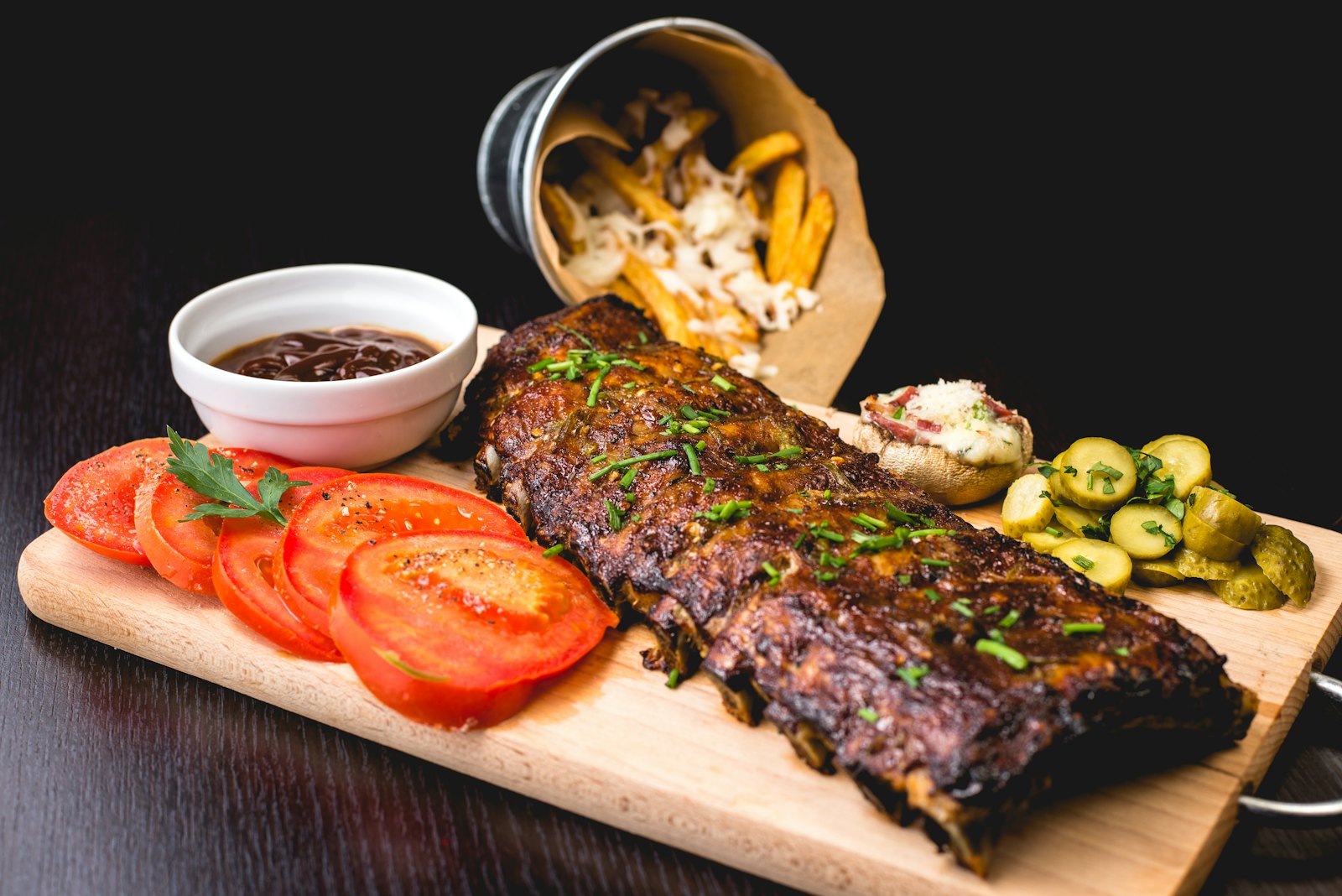 A sharing board of meats